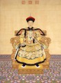 The Qianlong Emperor in court dress Lang shining old China ink Giuseppe Castiglione